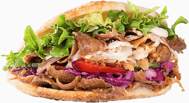 Sandwich gâche kebab
