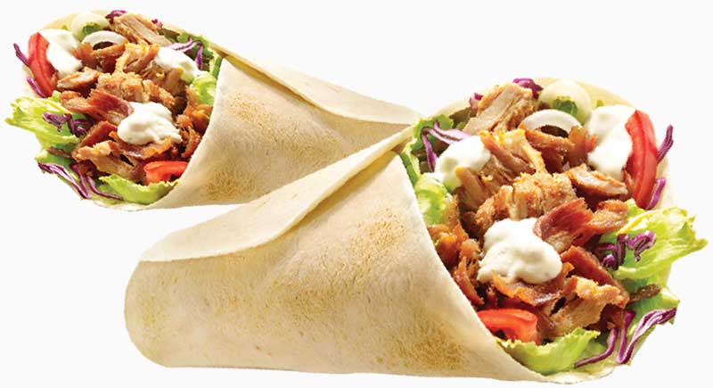 Sandwich galette kebab